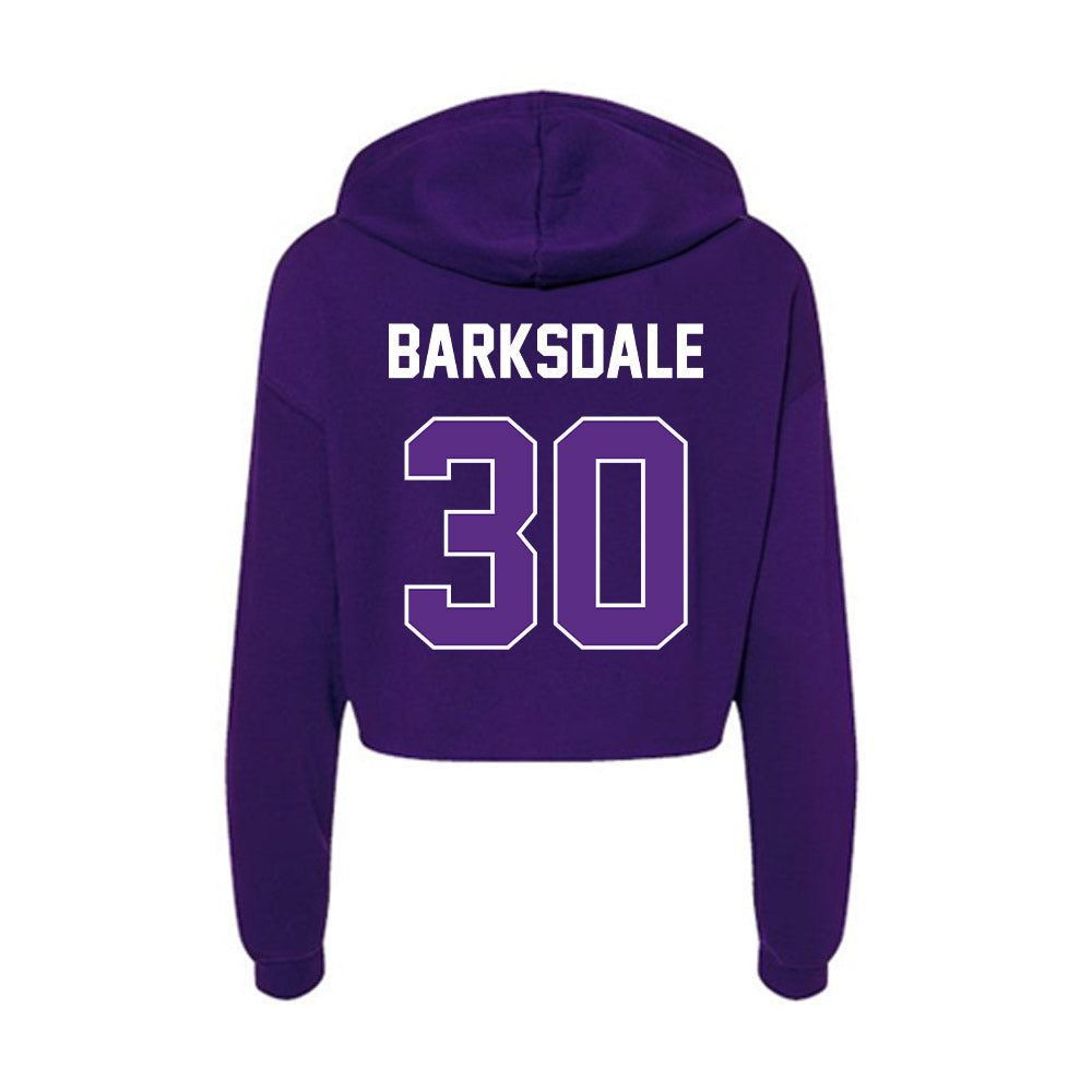North Alabama - NCAA Football : Michael Barksdale - Women's Crop Fleece Hoodie-1