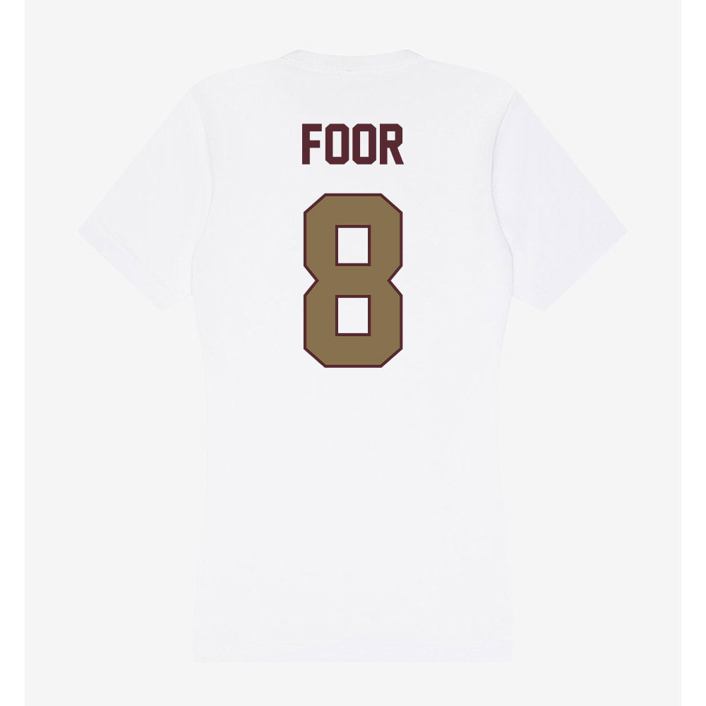 Texas State - NCAA Baseball : Daylen Foor - Women's V-Neck T-Shirt-1