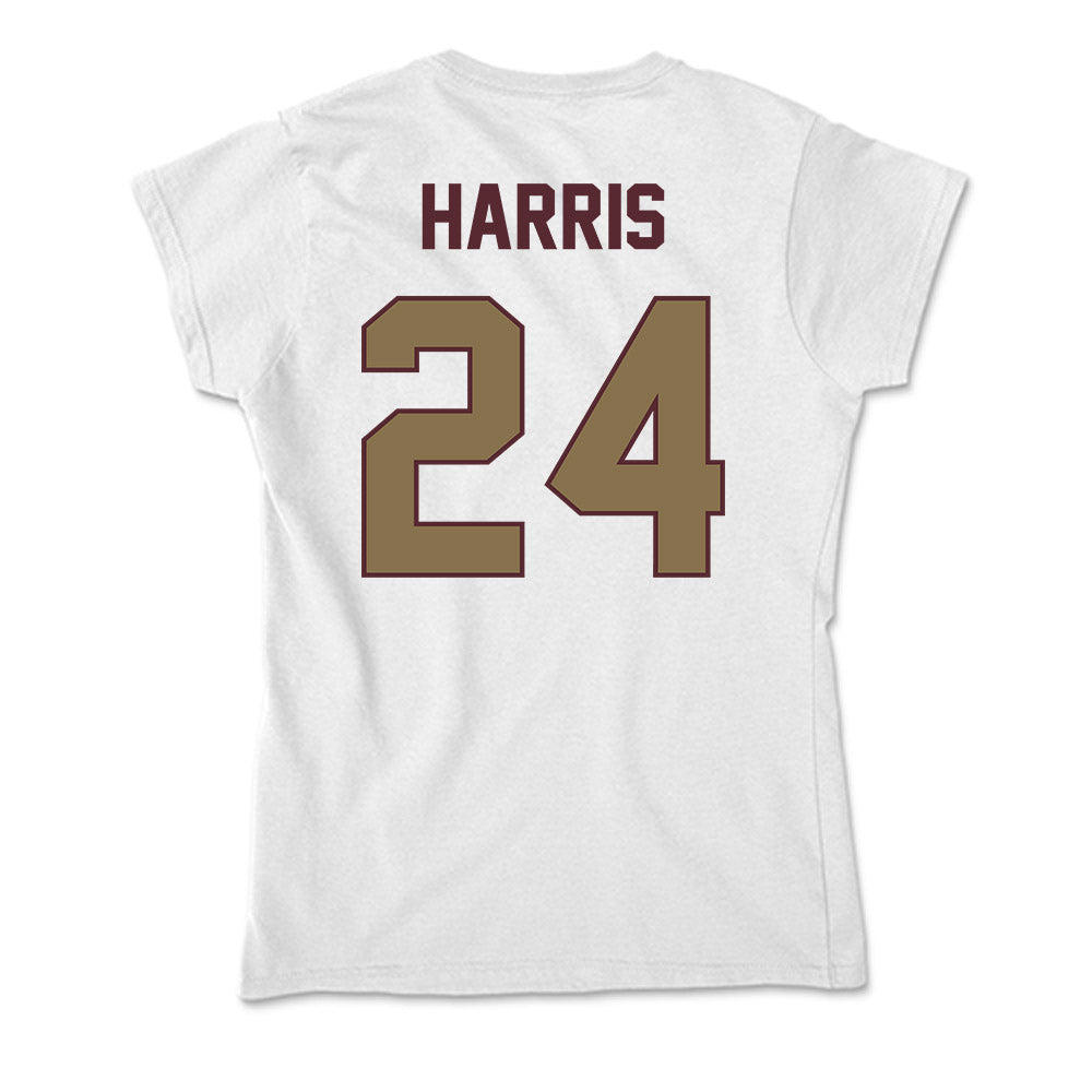 Texas State - NCAA Football : Juntavious Harris - Soft Style Women’s T-Shirt-1