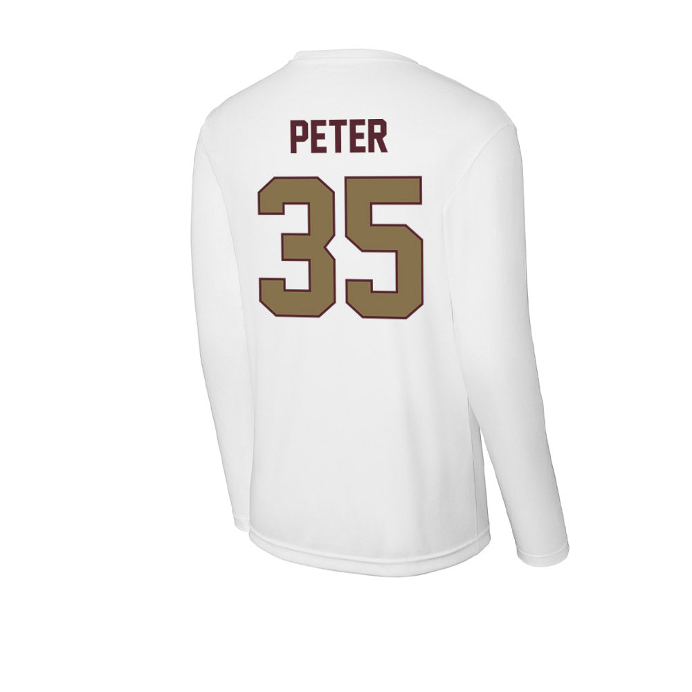 Texas State - NCAA Football : Emmanuel Peter - Activewear Long Sleeve T-Shirt-1