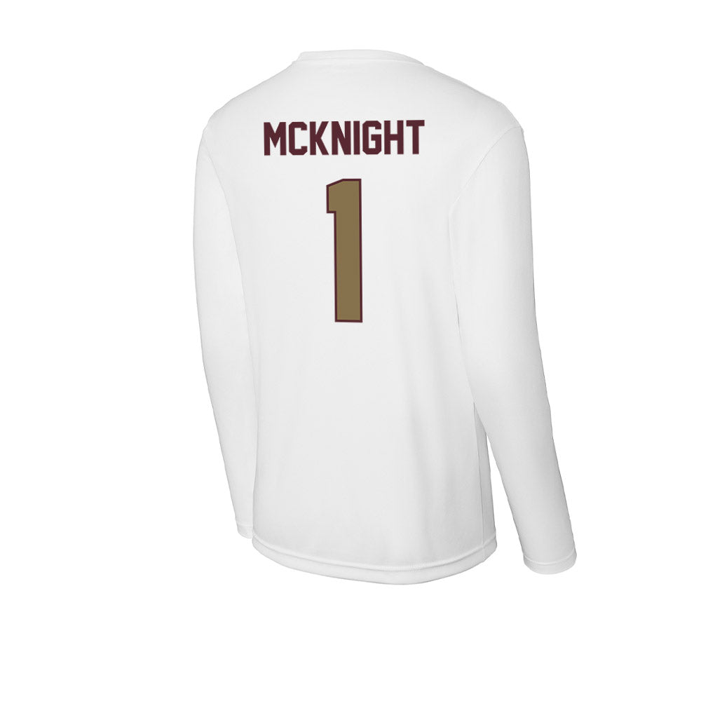 Texas State - NCAA Baseball : Jaxon McKnight - Activewear Long Sleeve T-Shirt-1