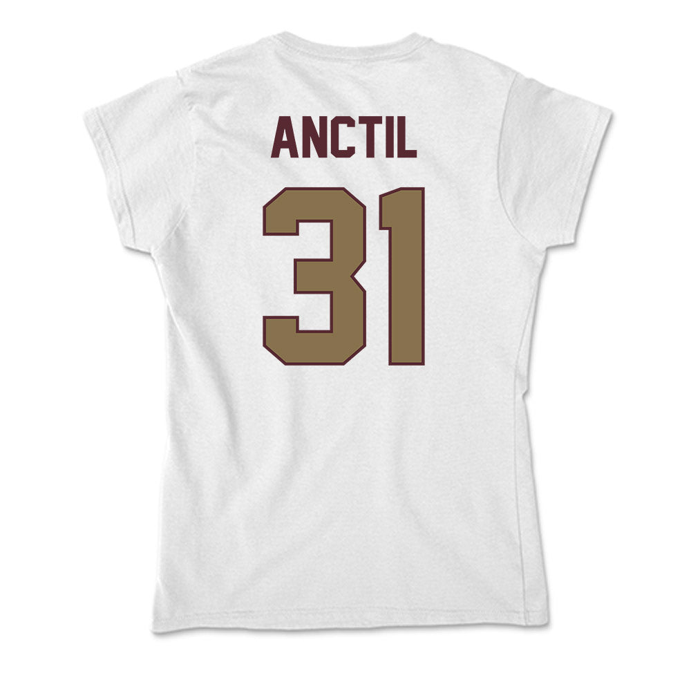 Texas State - NCAA Baseball : Justin Anctil - Soft Style Women’s T-Shirt-1