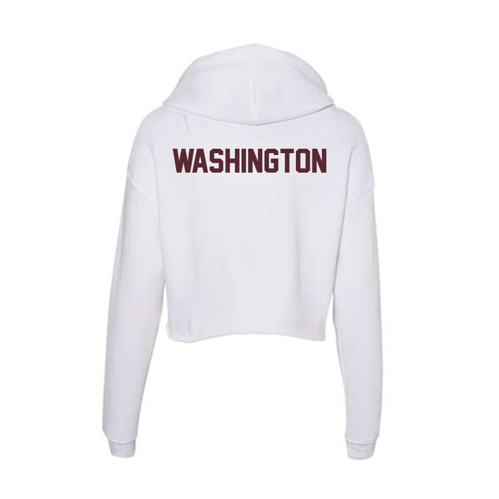 Texas State - NCAA Women's Track & Field : Sanaa Washington - Women's Crop Fleece Hoodie-1