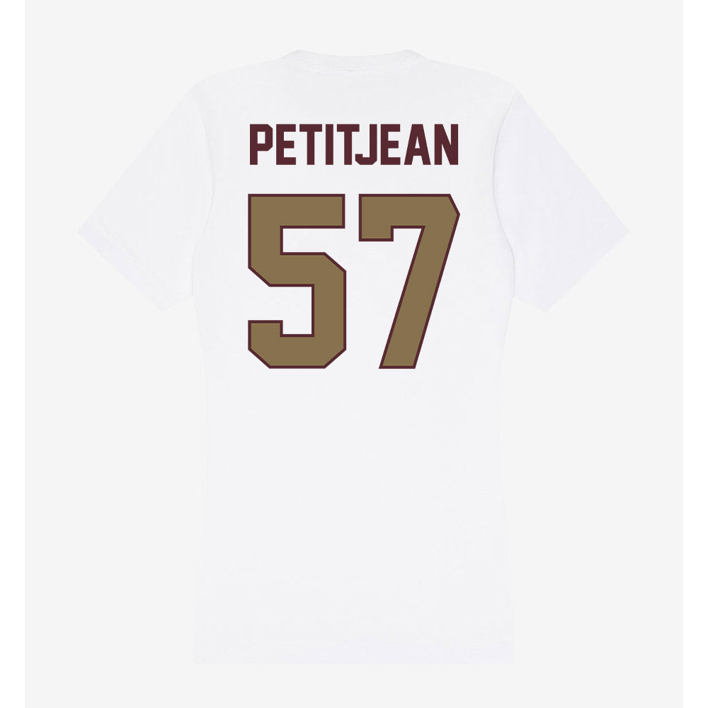 Texas State - NCAA Football : Lincoln Petitjean - Women's V-Neck T-Shirt-1
