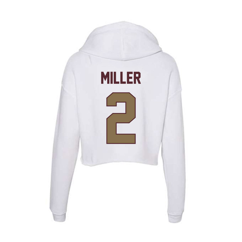 Texas State - NCAA Softball : Kaitlyn Miller - Women's Crop Fleece Hooded Sweatshirt-1