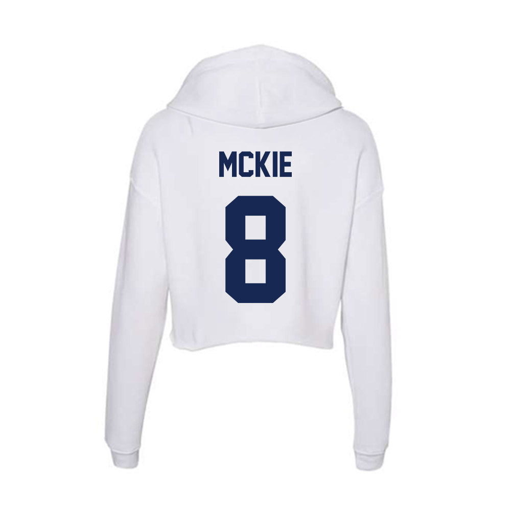 Dayton - NCAA Men's Basketball : Jaron McKie - Women's Crop Fleece Hoodie-1