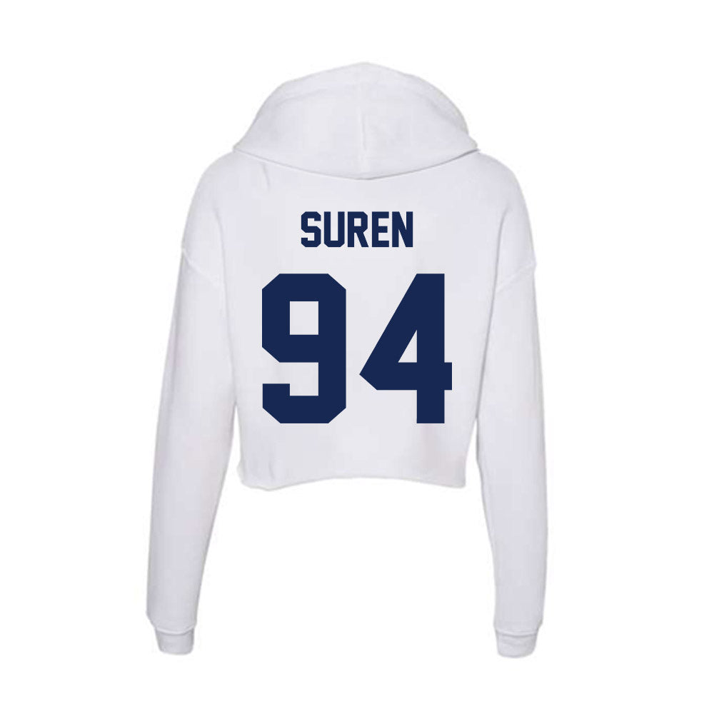 Dayton - NCAA Football : Griffin Suren - Women's Crop Fleece Hoodie-1