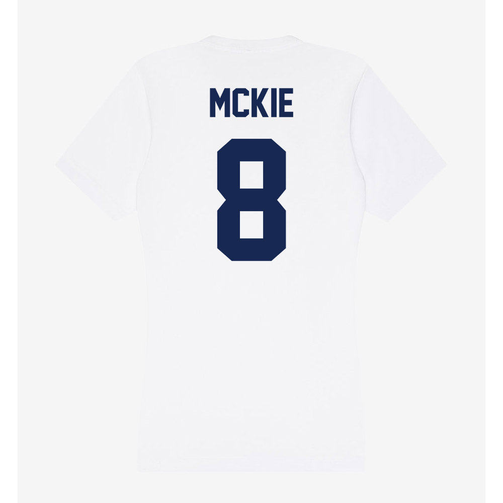 Dayton - NCAA Men's Basketball : Jaron McKie - Women's V-Neck T-Shirt-1