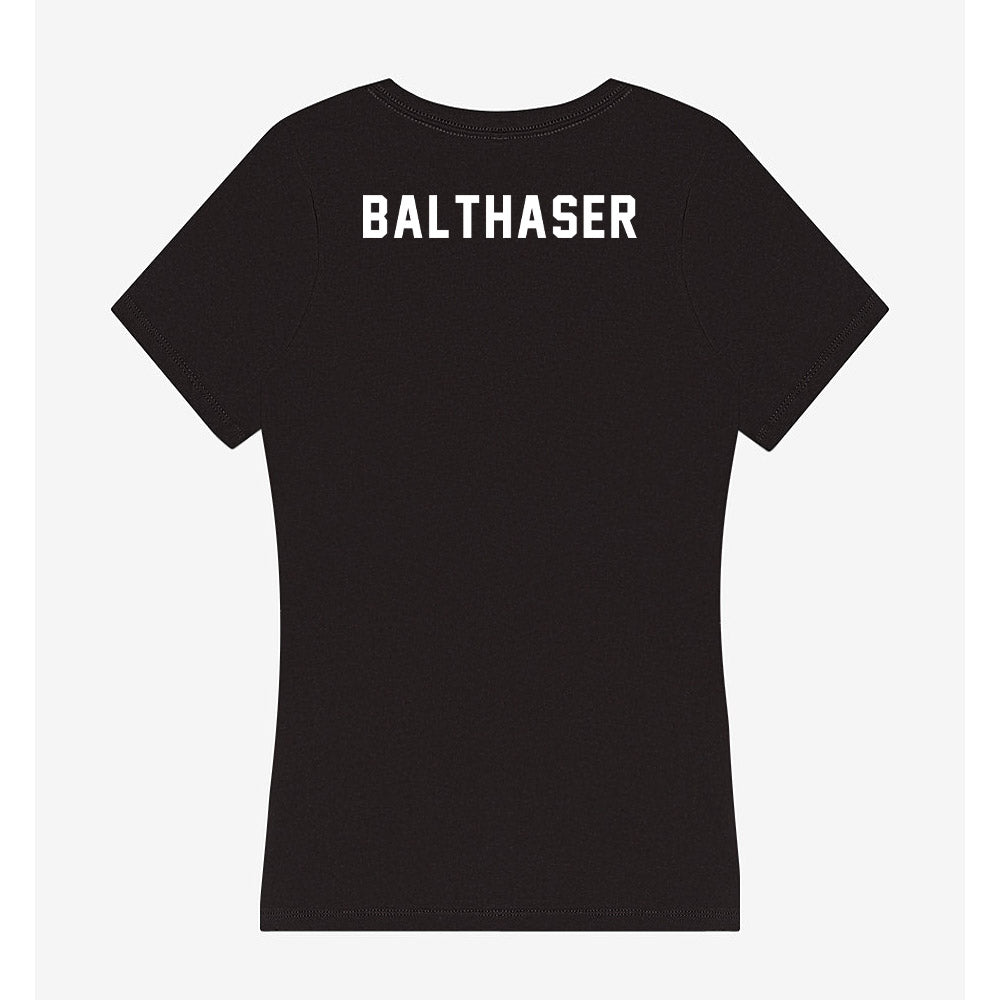 Ohio - NCAA Women's Swimming & Diving : Stephanie Balthaser - Classic Shersey Women's V-Neck T-Shirt-1