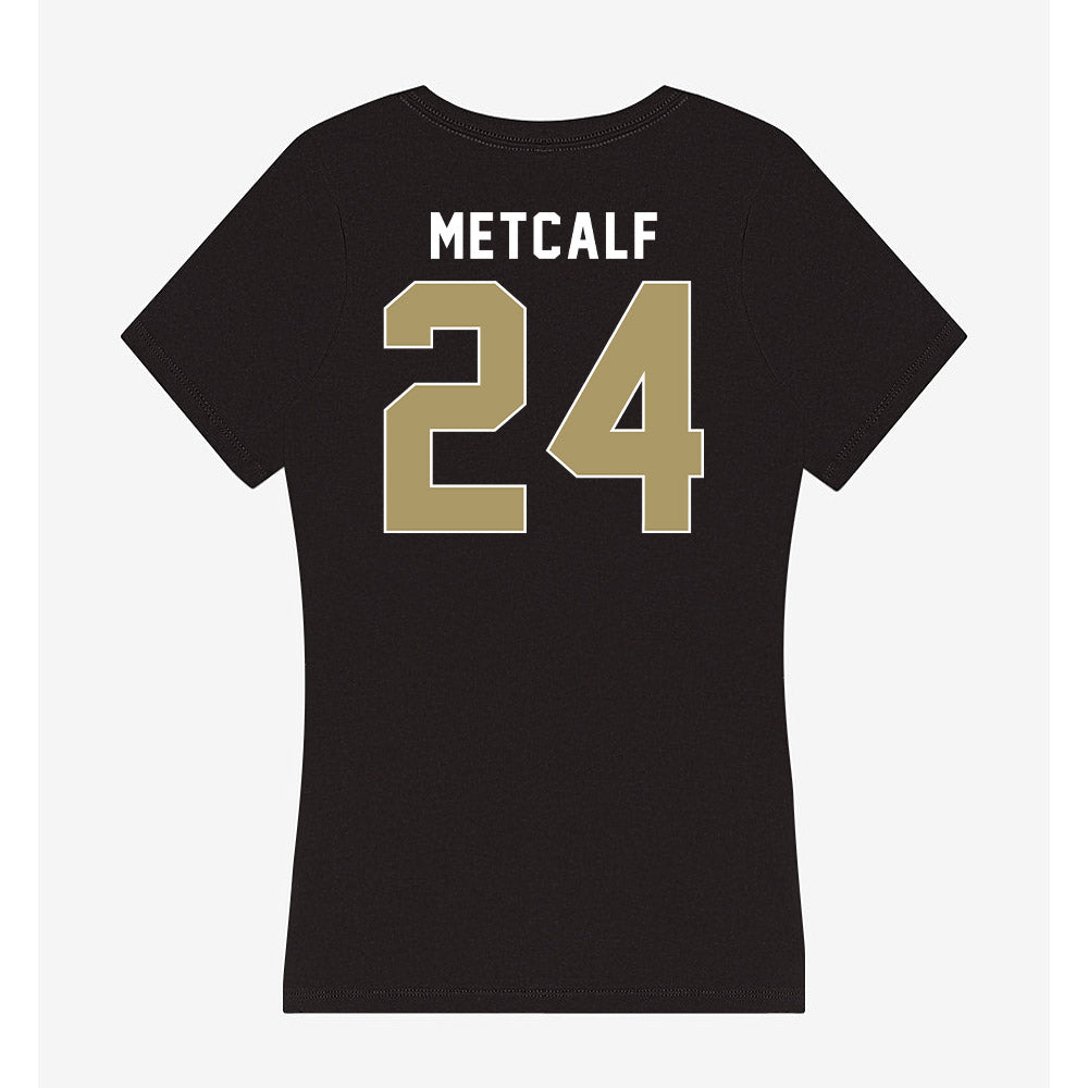 UNC Charlotte - NCAA Women's Soccer : Allie Metcalf - Women's V-Neck T-Shirt-1