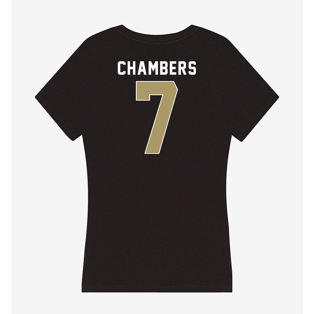 UNC Charlotte - NCAA Women's Soccer : Cam Chambers - Women's V-Neck T-Shirt-1