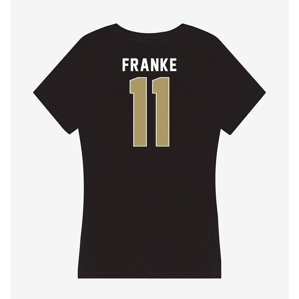 UNC Charlotte - NCAA Men's Soccer : Robert Franke - Women's V-Neck T-Shirt-1