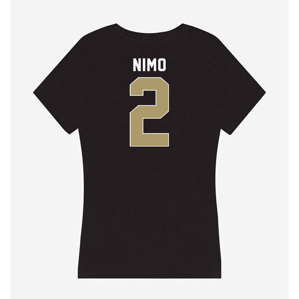 UNC Charlotte - NCAA Women's Basketball : Karen Nimo - Women's V-Neck T-Shirt-1