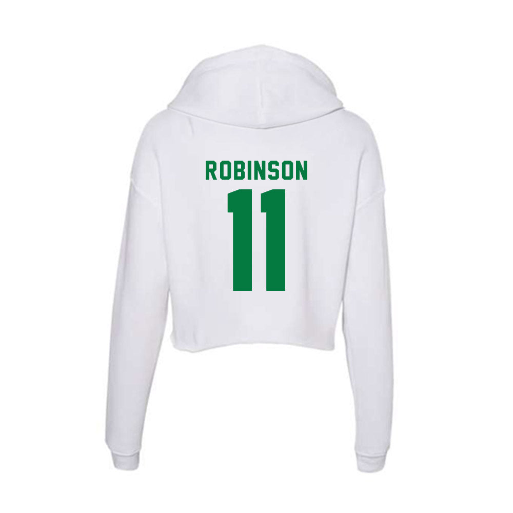 OKBU - NCAA Football : Beckham Robinson - Classic Shersey Women's Crop Fleece Hooded Sweatshirt-1