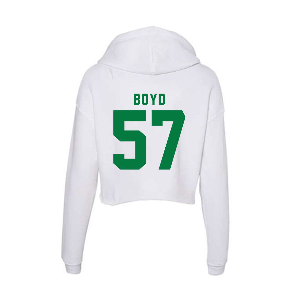 OKBU - NCAA Football : Carter Boyd - Classic Shersey Women's Crop Fleece Hooded Sweatshirt-1