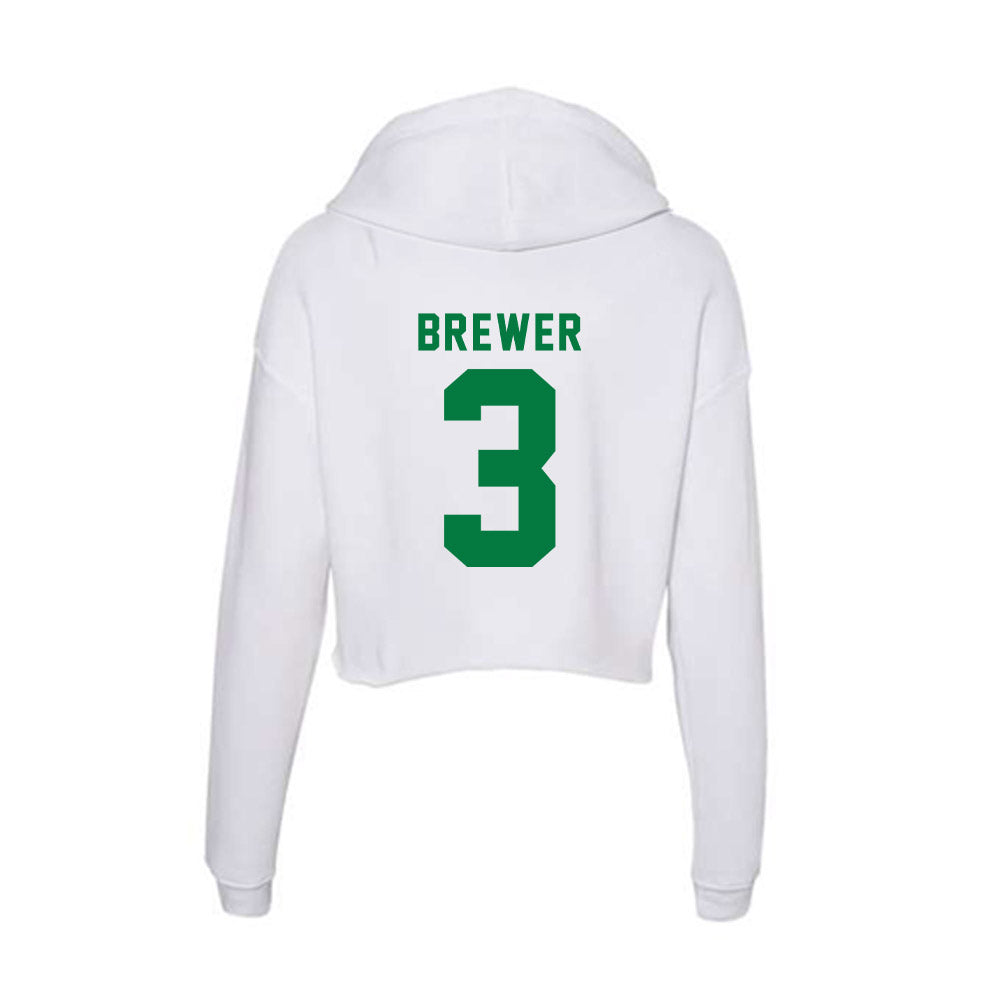 OKBU - NCAA Football : Brady Brewer - Women's Crop Fleece Hoodie-1