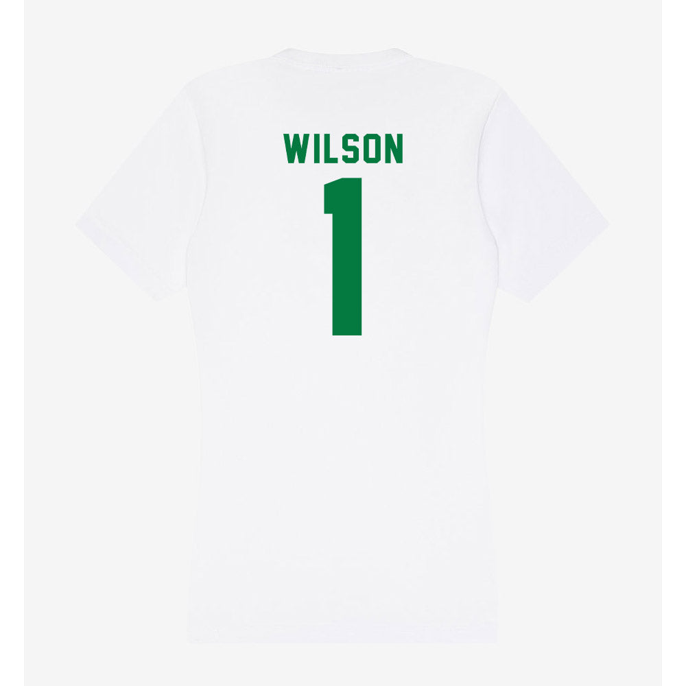 OKBU - NCAA Men's Basketball : Nathan Wilson - Women's V-Neck T-Shirt-1