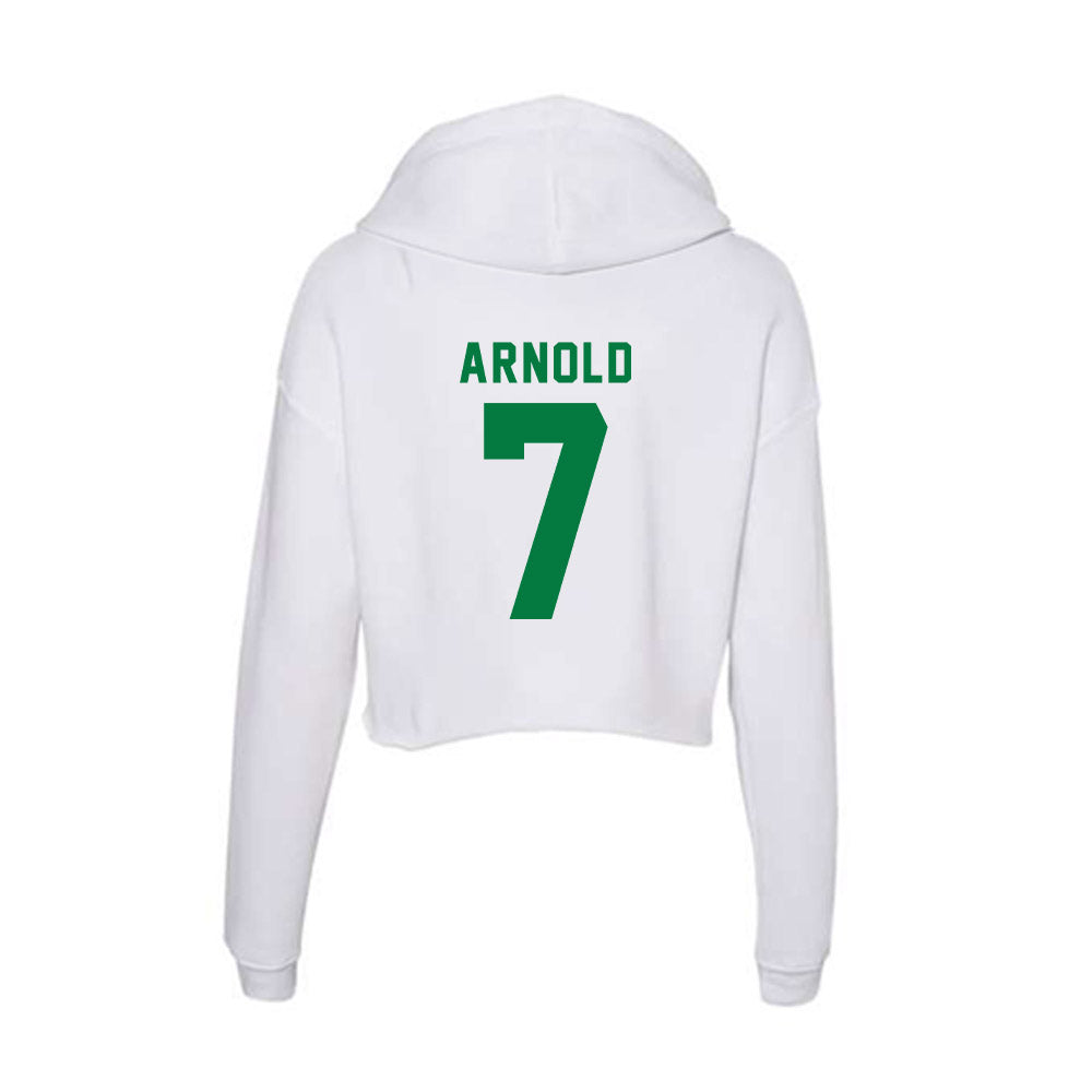OKBU - NCAA Women's Volleyball : Grace Arnold - Classic Shersey Women's Crop Fleece Hooded Sweatshirt-1