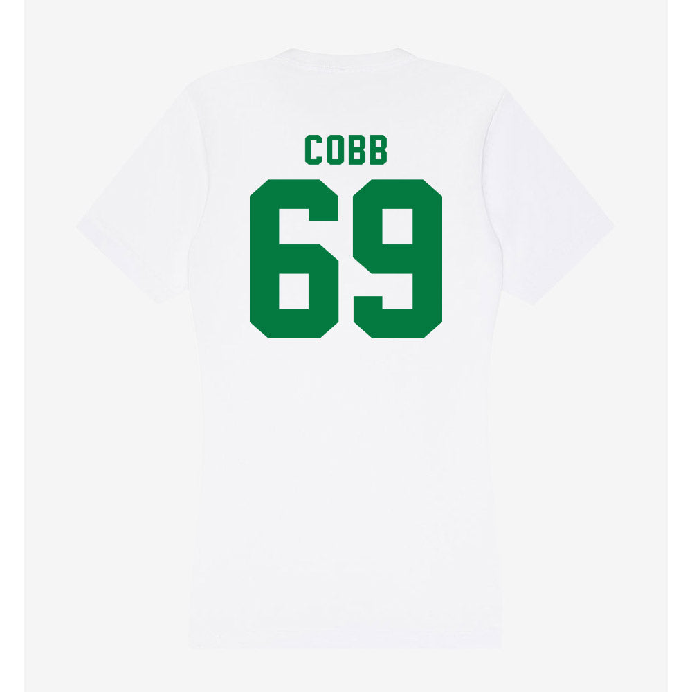 OKBU - NCAA Football : Morgan Cobb - Women's V-Neck T-Shirt-1