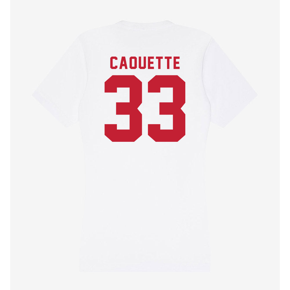 Miami of Ohio - NCAA Softball : Alex Caouette - Women's V-Neck T-Shirt-1