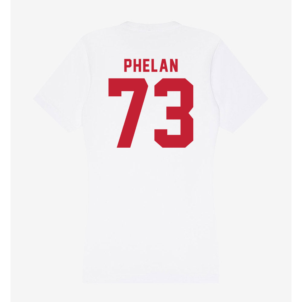 Miami of Ohio - NCAA Men's Ice Hockey : Michael Phelan - Women's V-Neck T-Shirt-1