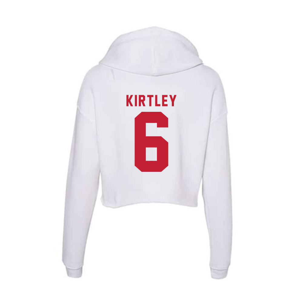 Miami of Ohio - NCAA Baseball : Ryder Kirtley - Women's Crop Fleece Hoodie-1