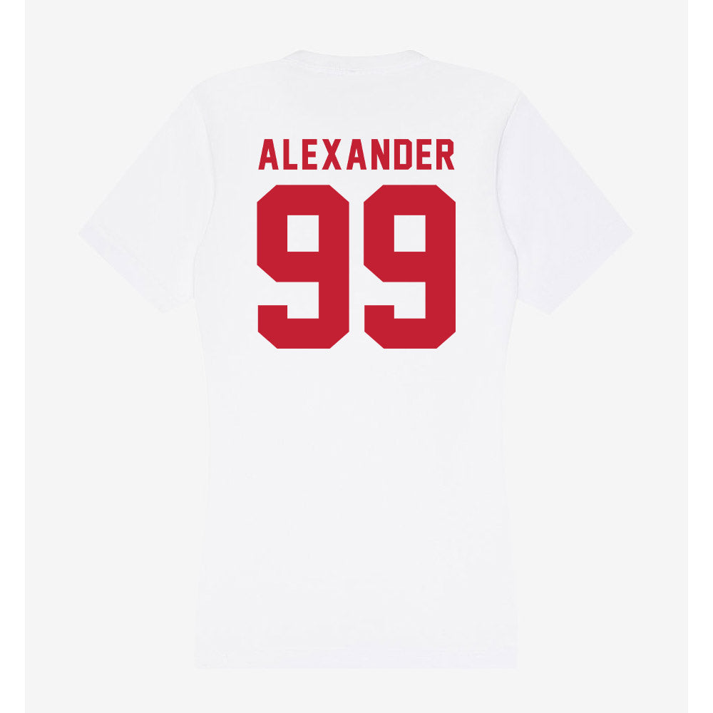 Miami of Ohio - NCAA Football : Oyeka Alexander - Women's V-Neck T-Shirt-1