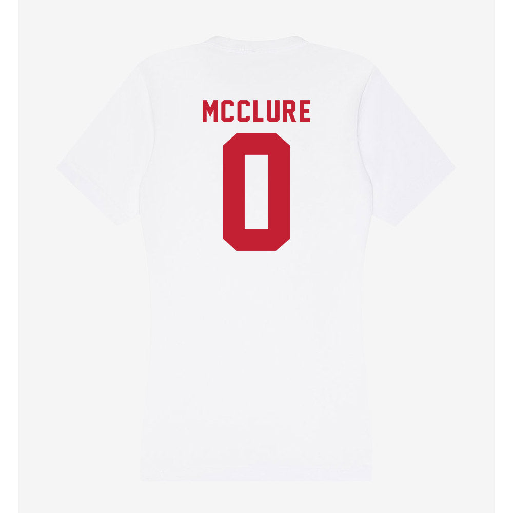Miami of Ohio - NCAA Women's Basketball : Jaya McClure - Women's V-Neck T-Shirt-1