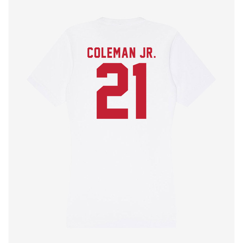 Miami of Ohio - NCAA Football : Toney Coleman Jr. - Women's V-Neck T-Shirt-1