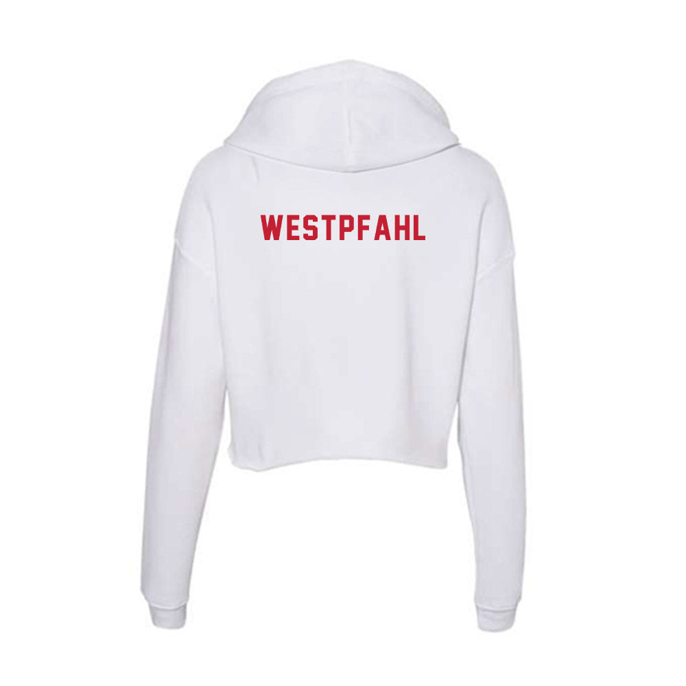 Miami of Ohio - NCAA Women's Synchronized Skating : Eve Westpfahl - Women's Crop Fleece Hoodie-1