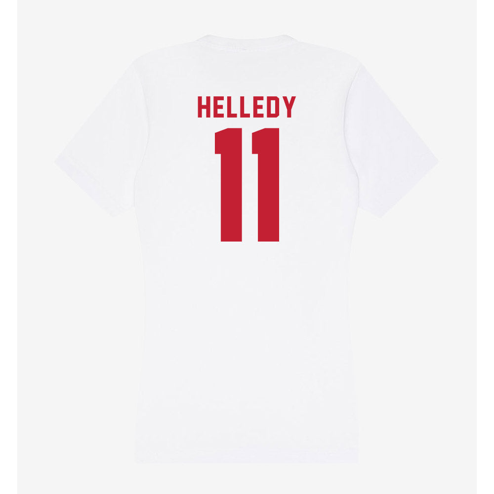 Miami of Ohio - NCAA Men's Ice Hockey : David Helledy - Classic Shersey Women's V-Neck T-Shirt-1