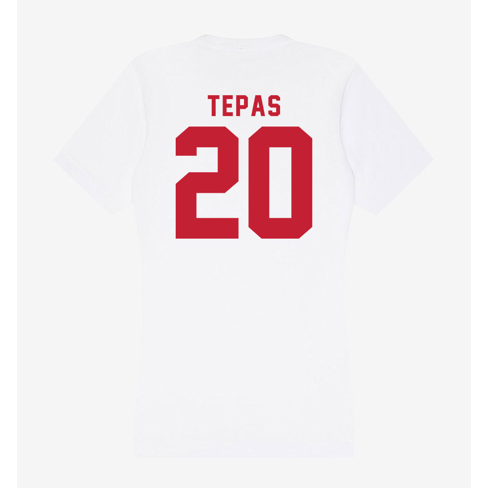 Miami of Ohio - NCAA Football : Ian Tepas - Women's V-Neck T-Shirt-1