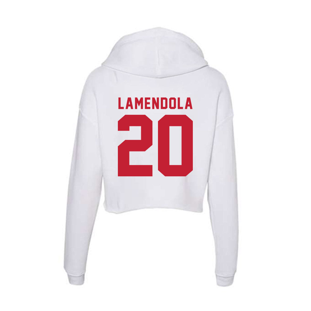 Miami of Ohio - NCAA Women's Basketball : Julianna LaMendola - Women's Crop Fleece Hoodie-1