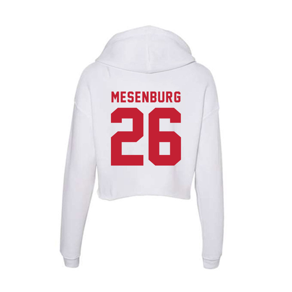 Miami of Ohio - NCAA Men's Ice Hockey : Blake Mesenburg - Women's Crop Fleece Hoodie-1