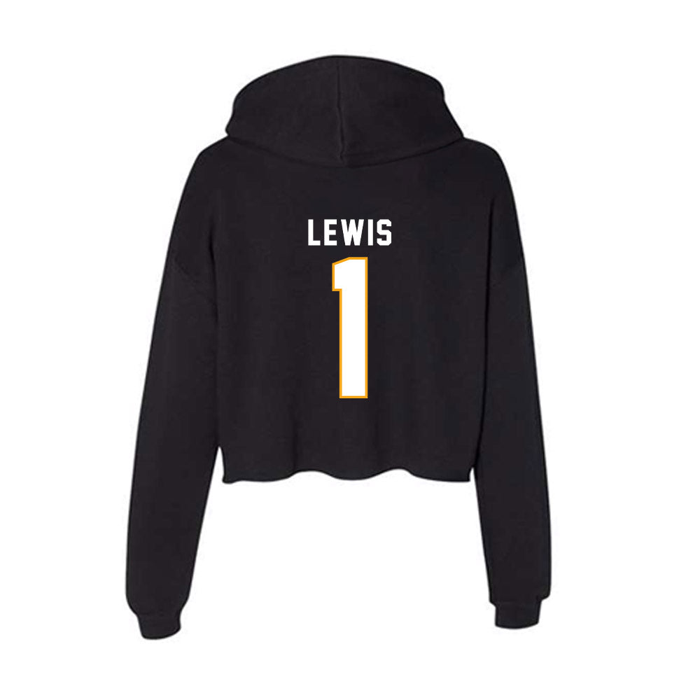 VCU - NCAA Men's Basketball : Nyk Lewis - Women's Crop Fleece Hooded Sweatshirt-1