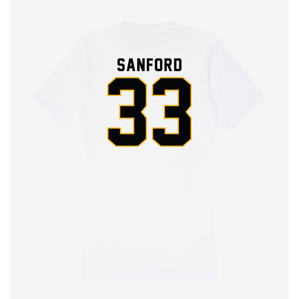 Kennesaw - NCAA Football : Montra Sanford - Women's V-Neck T-Shirt-1