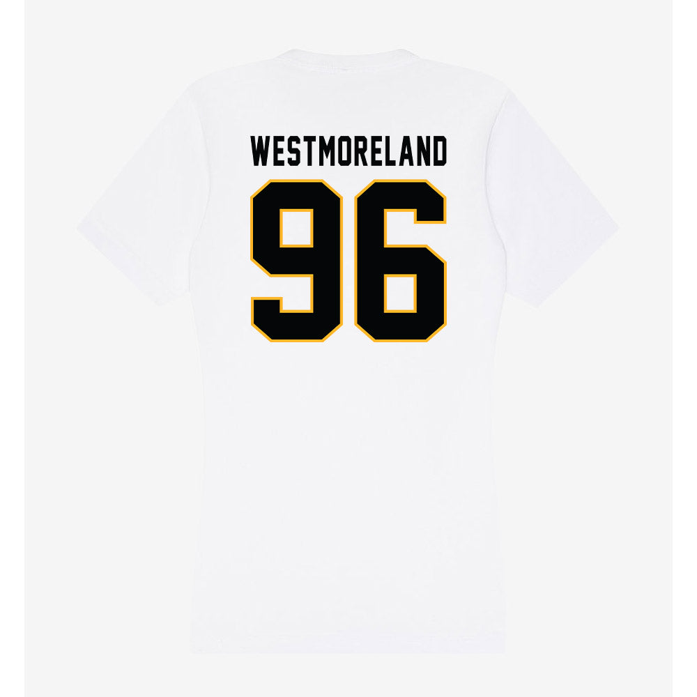 Kennesaw - NCAA Football : Donovan Westmoreland - Women's V-Neck T-Shirt-1