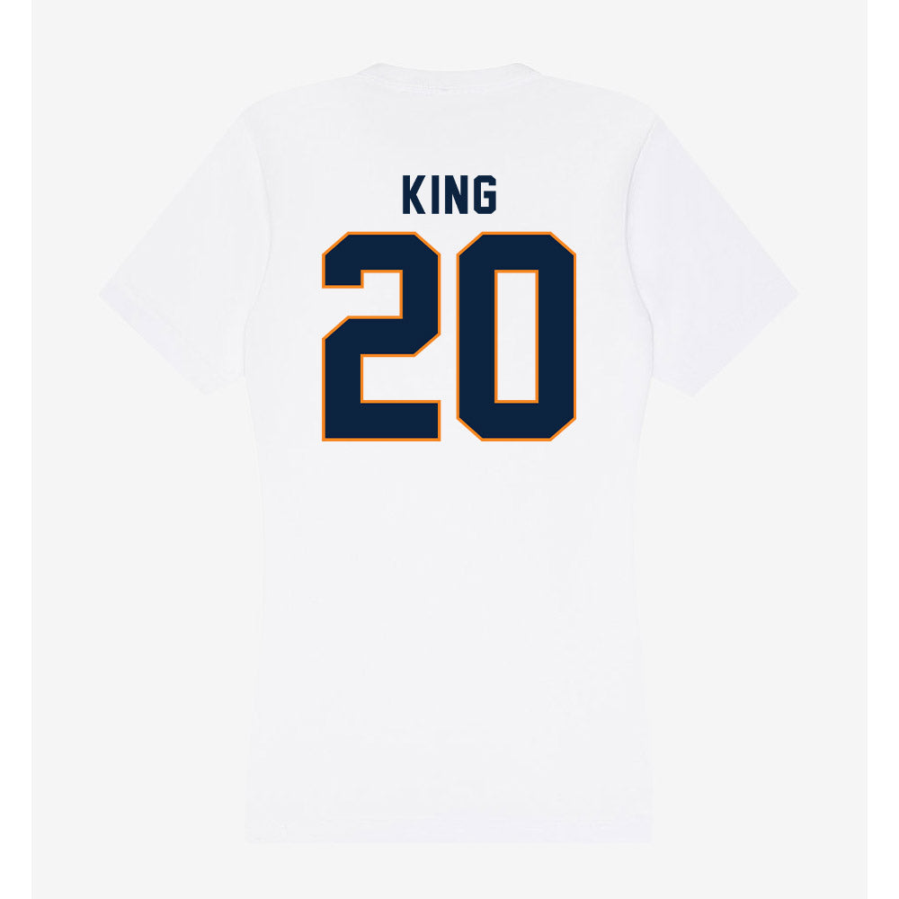 UT Martin - NCAA Baseball : Brandon King - Women's V-Neck T-Shirt-1