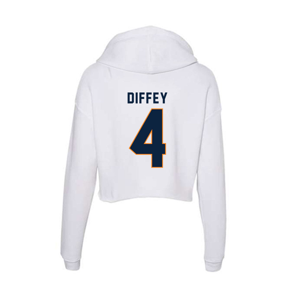 UT Martin - NCAA Baseball : Choyce Diffey - Women's Crop Fleece Hoodie-1