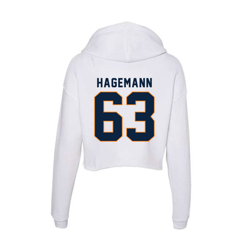 UT Martin - NCAA Football : Matt Hagemann - Women's Crop Fleece Hoodie-1