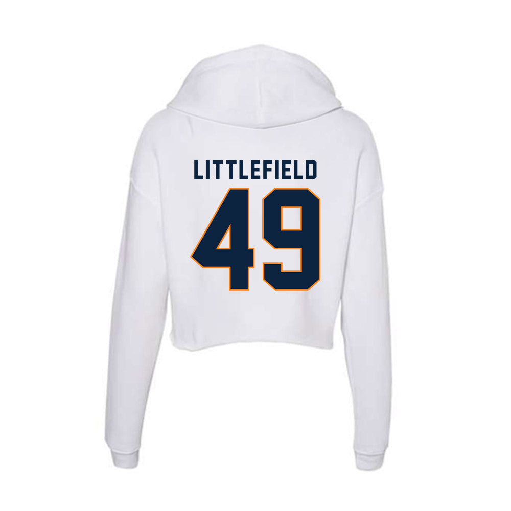 UT Martin - NCAA Football : Connon Littlefield - Women's Crop Fleece Hoodie-1