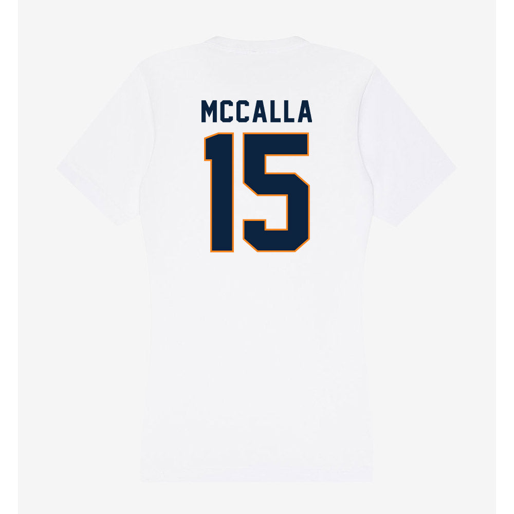 UT Martin - NCAA Baseball : Dean McCalla - Women's V-Neck T-Shirt-1