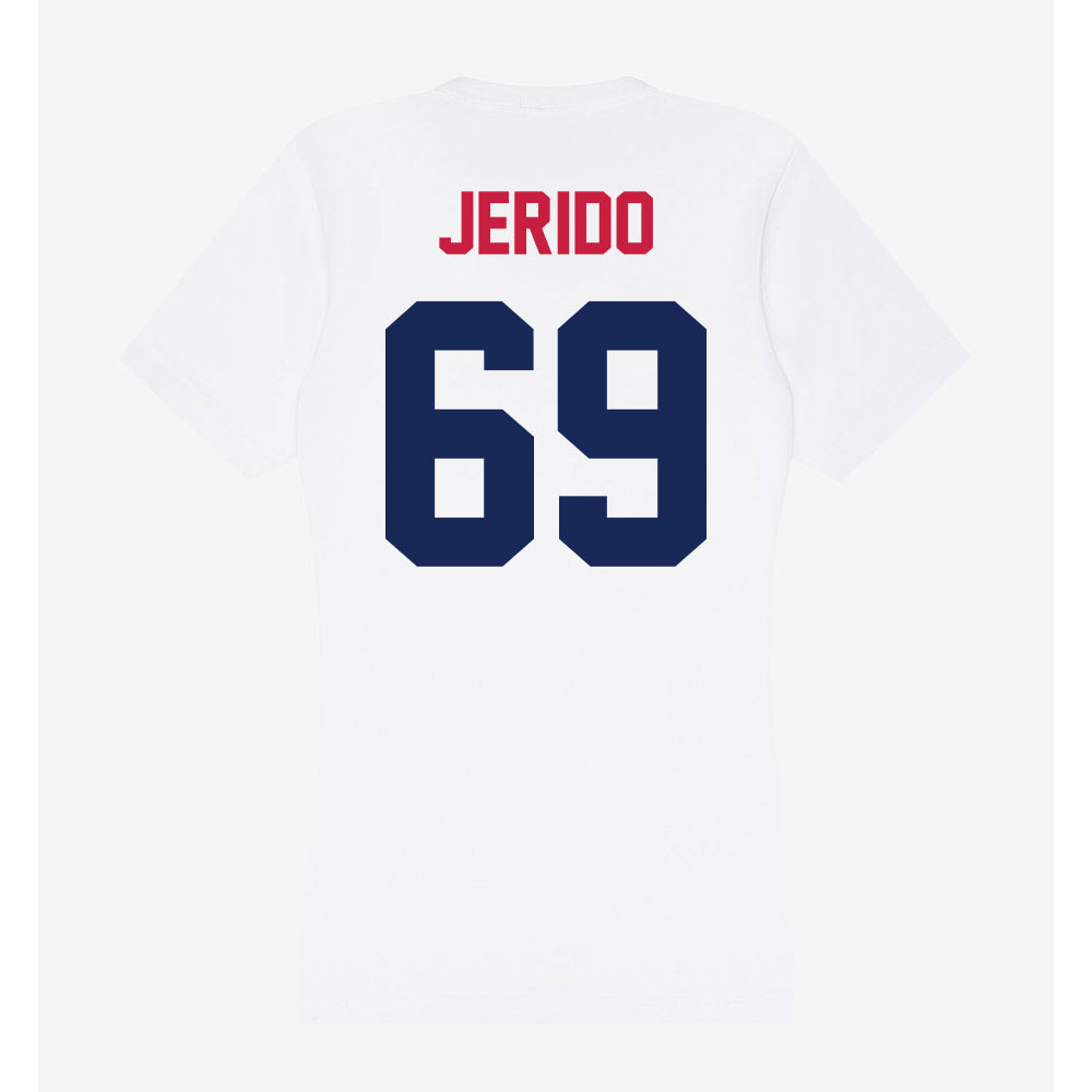 South Alabama - NCAA Football : Kenton Jerido - Women's V-Neck T-Shirt-1