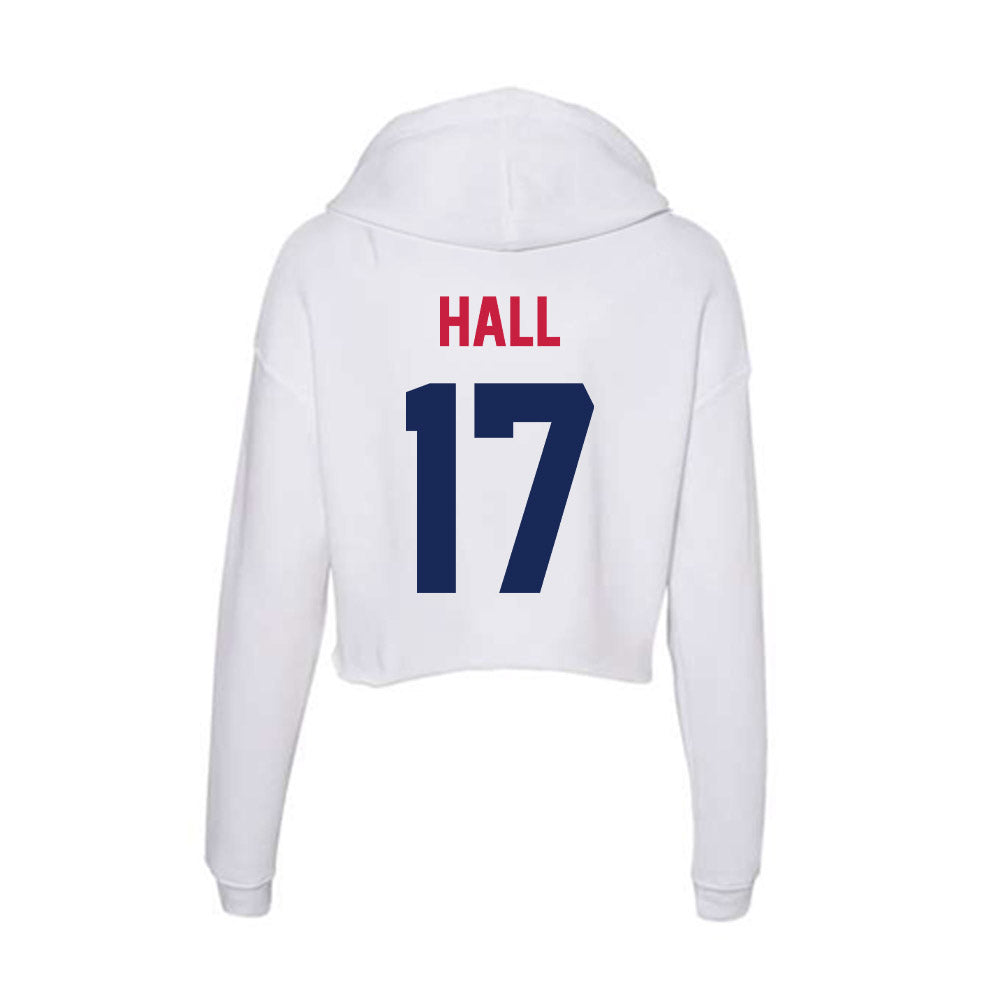 South Alabama - NCAA Softball : Morgan Hall - Women's Crop Fleece Hoodie-1