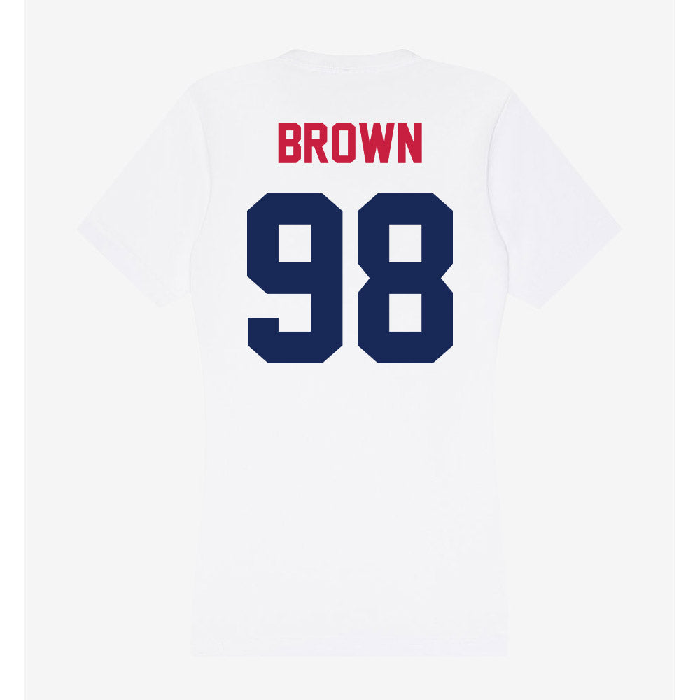 South Alabama - NCAA Football : Tre'Darius Brown - Women's V-Neck T-Shirt-1