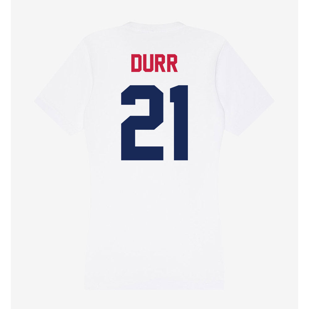 South Alabama - NCAA Football : Jarvis Durr - Women's V-Neck T-Shirt-1