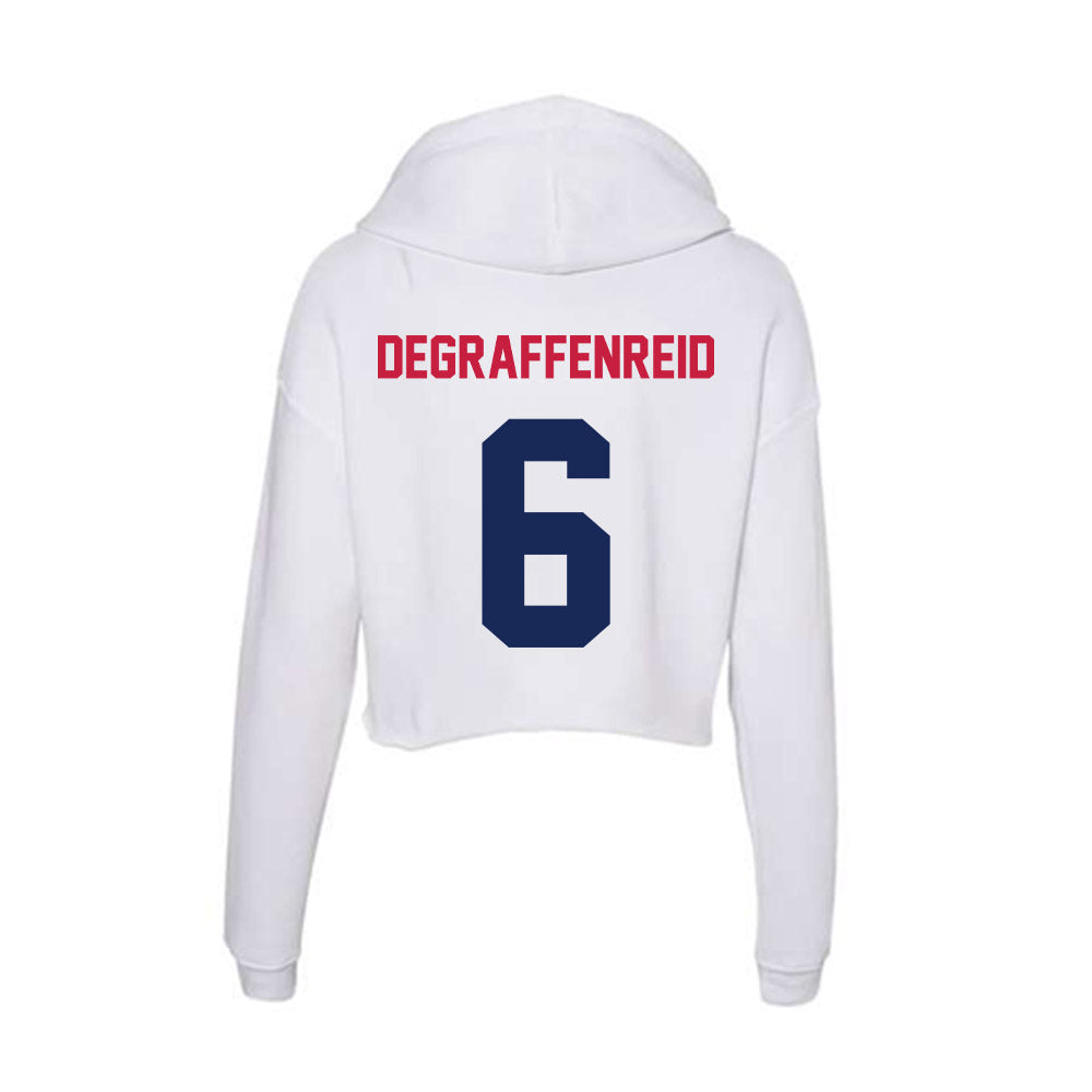 South Alabama - NCAA Football : Kaydon Degraffenreid - Women's Crop Fleece Hoodie-1