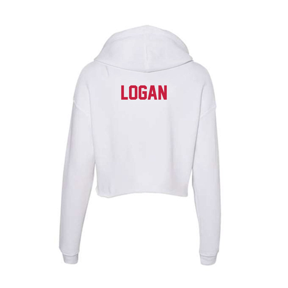 South Alabama - NCAA Men's Track & Field : Terek Logan - Women's Crop Fleece Hooded Sweatshirt-1