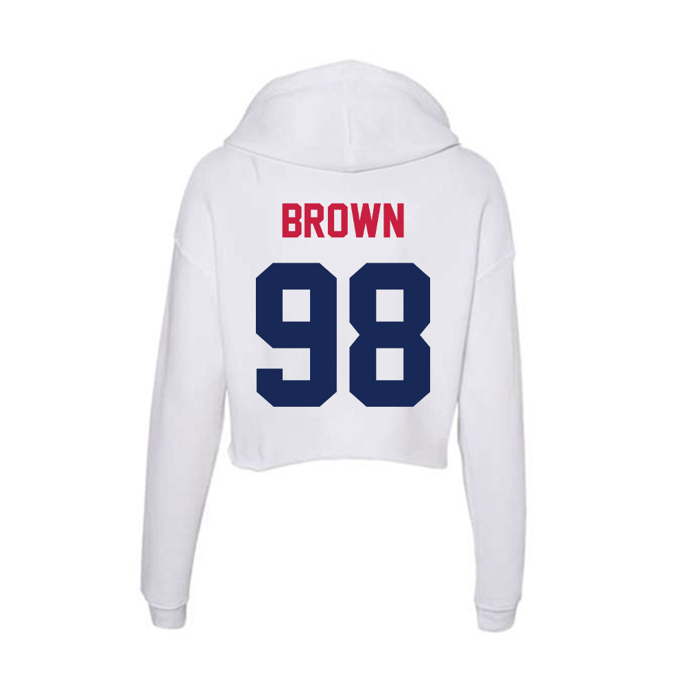 South Alabama - NCAA Football : Tre'Darius Brown - Women's Crop Fleece Hoodie-1