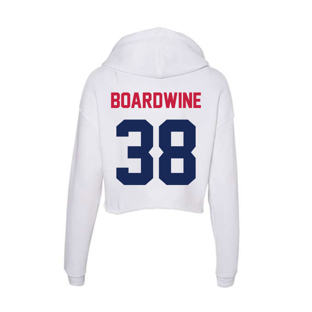 South Alabama - NCAA Baseball : Sam Boardwine - Women's Crop Fleece Hoodie-1